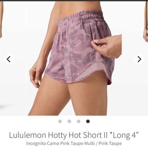 Lululemon Hotty Hot Short *long 4”